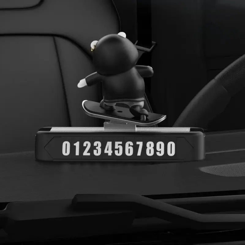 Skateboarding Panda Car Dashboard Decor