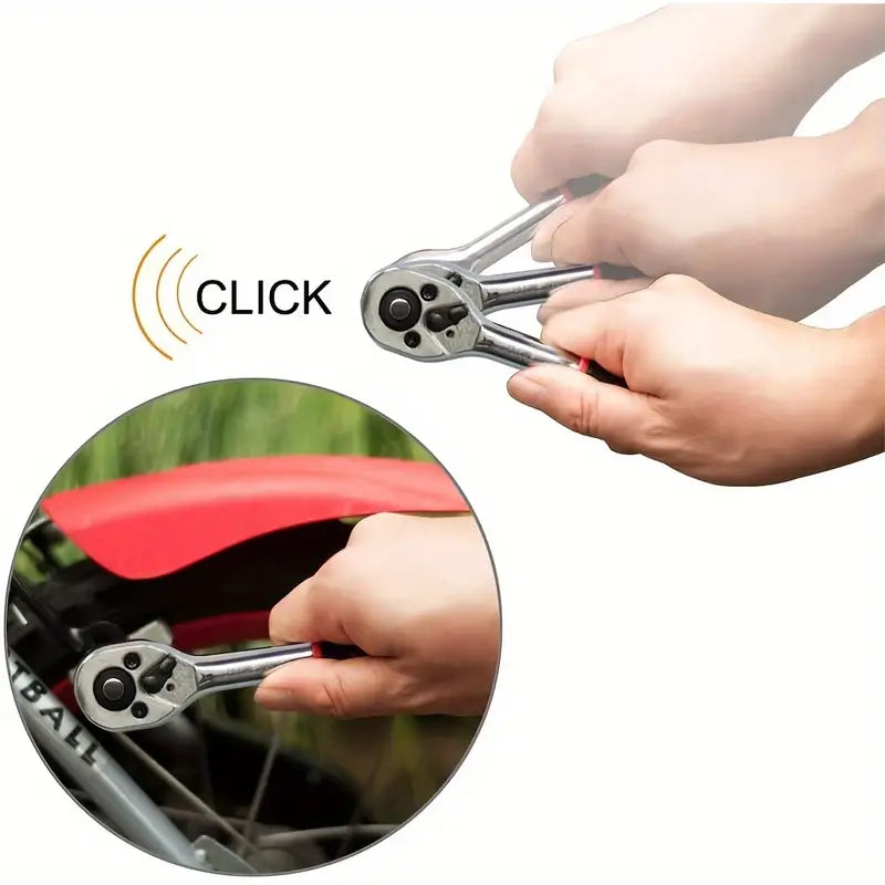 12pcs Ratchet Socket Wrench Set