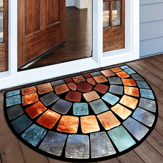 Colorful Geometric Door Mat