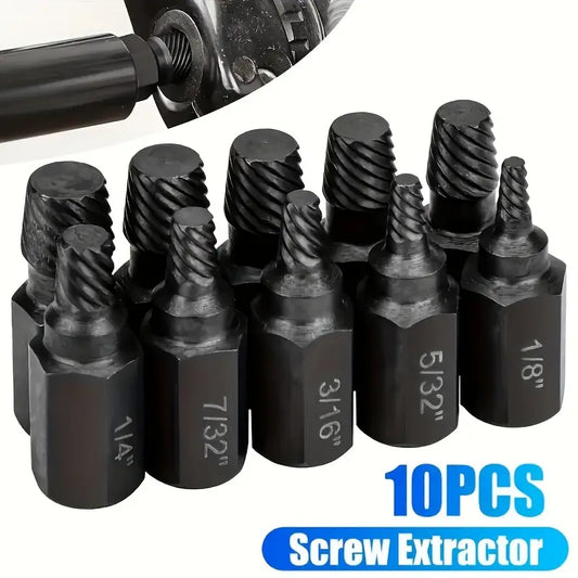 10pcs Damaged Screw Extractor