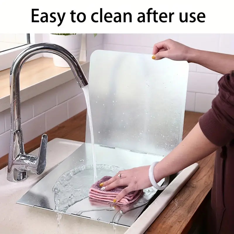 واقي رش الزيت من الفولاذ المقاوم للصدأ للمطبخ