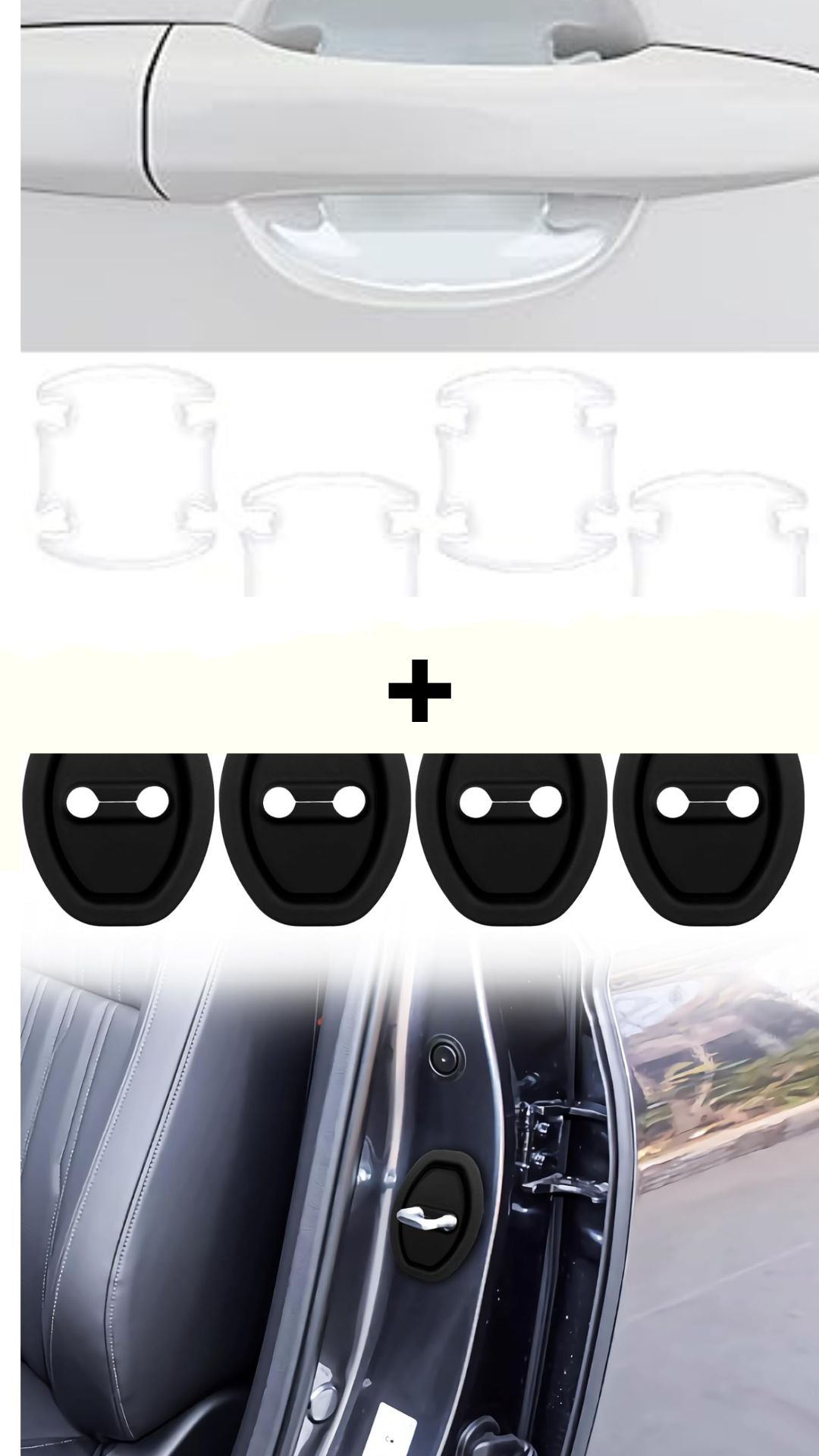 Silicone Car Door Lock Cover(4pcs)