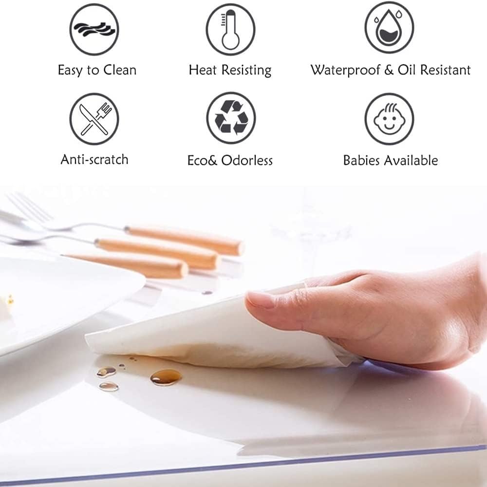 غطاء حماية طاولة مستطيل من مادة PVC