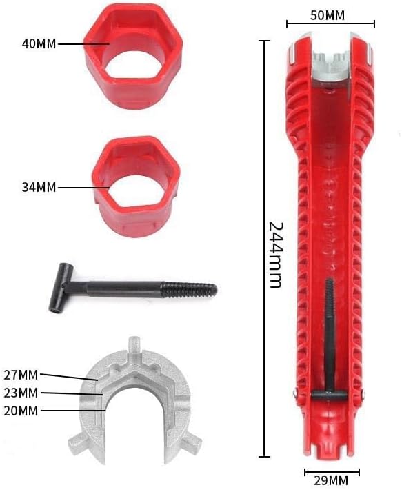 Multi-Functional 8 in 1 Sink Wrench