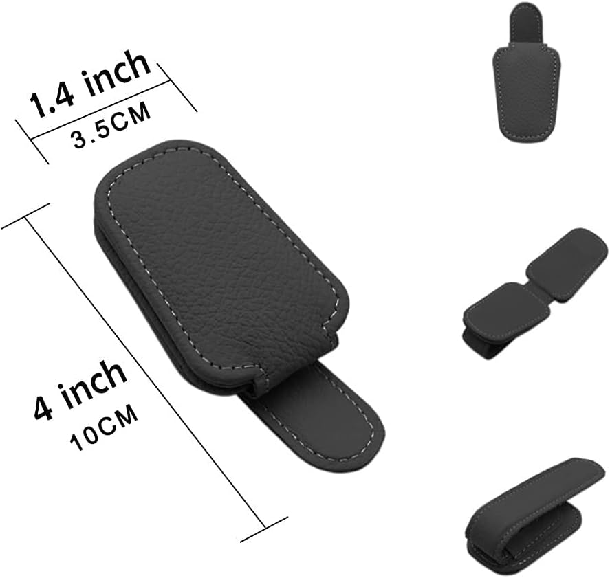 Leather Car Sun Glasses Clip