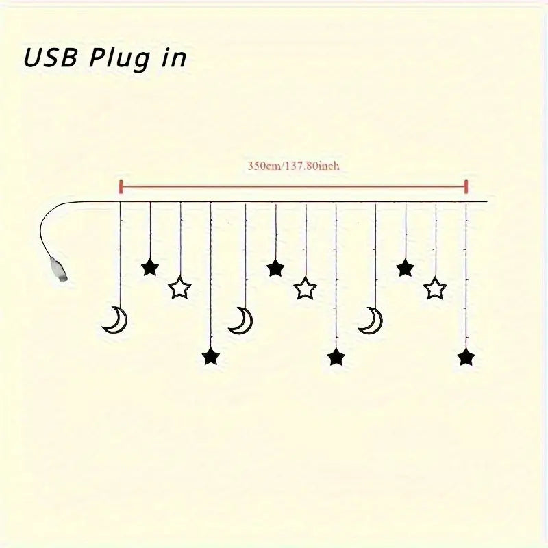 سلسلة أضواء LED خرافية تعمل بمنفذ USB (3.5 متر)