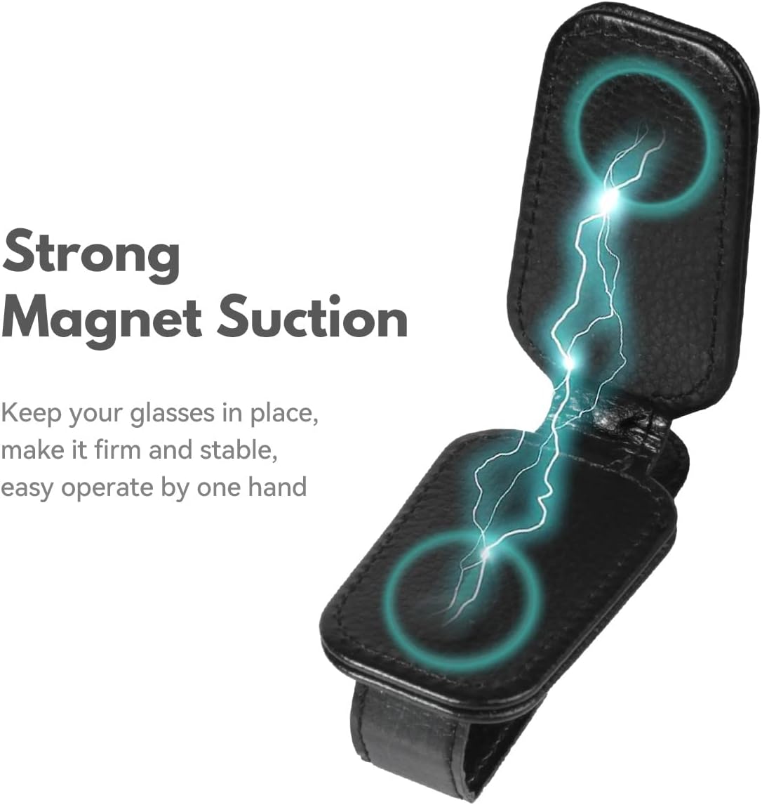 Leather Car Sun Glasses Clip