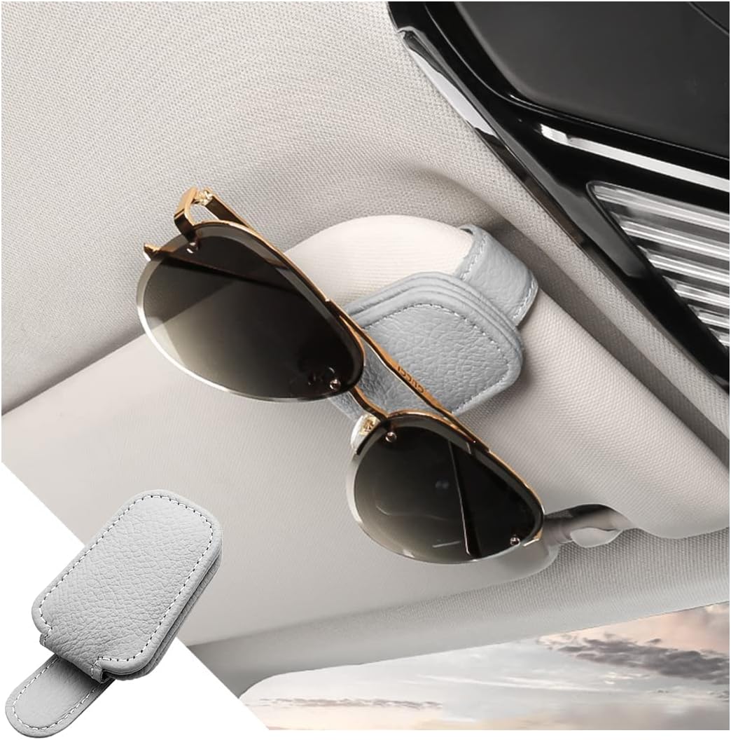 Leather Car Sun Glasses Clip