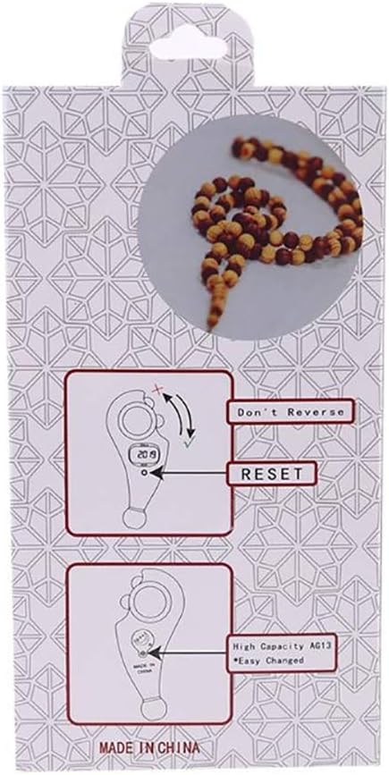 عداد التسبيح الرقمي (عبوة من قطعتين)