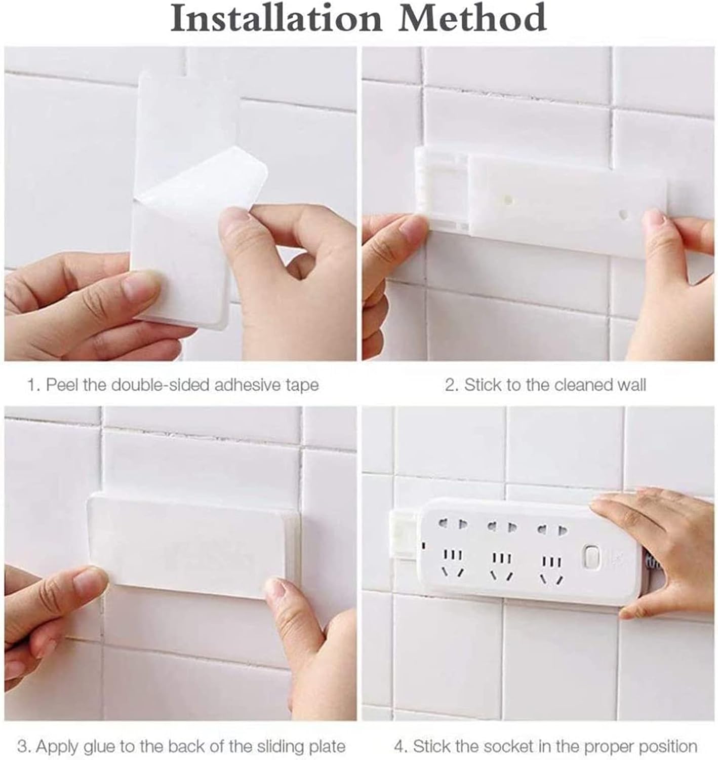 Wall-Mounted Power Strip Holder(10 Pcs)