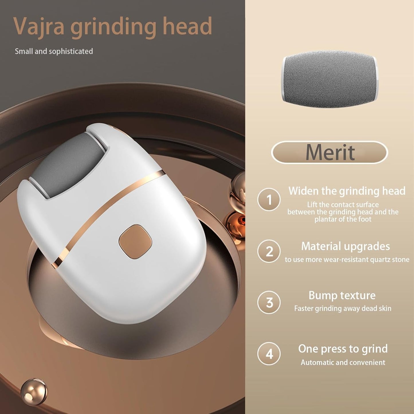 Rechargeable Electric Foot Grinder