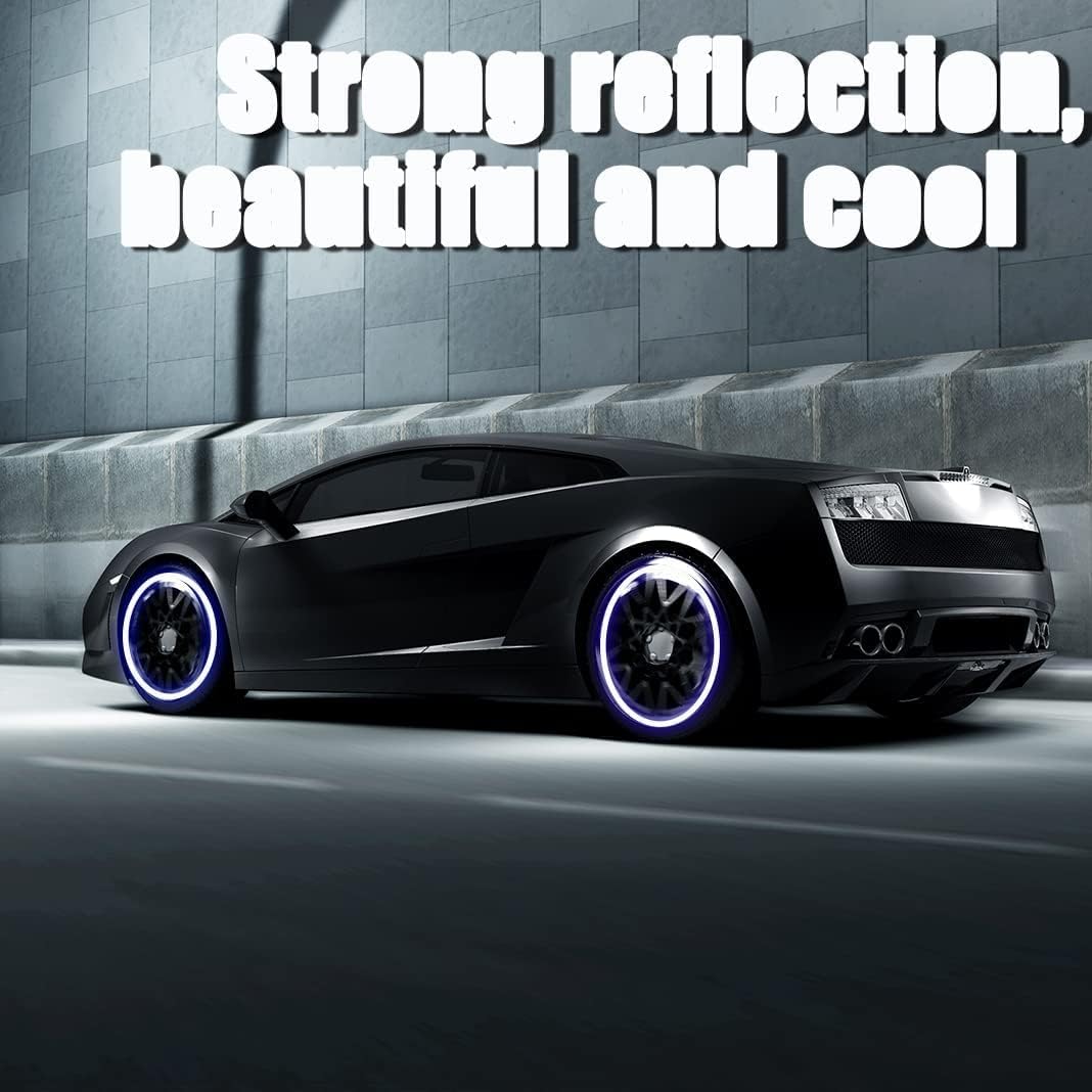 ملصقات عجلات السيارة العاكسة (20 قطعة)