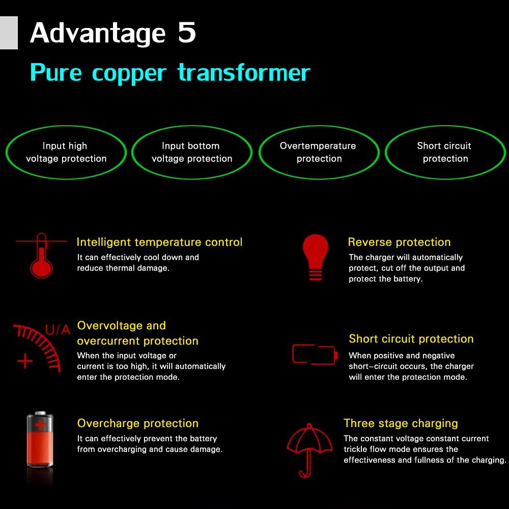 Automatic 12V 2A Car Battery Charger