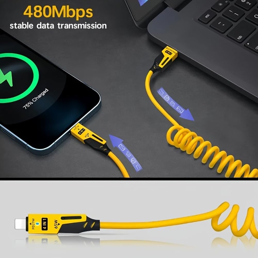 4-in-1 high-speed charging cable(Android and iPhone)