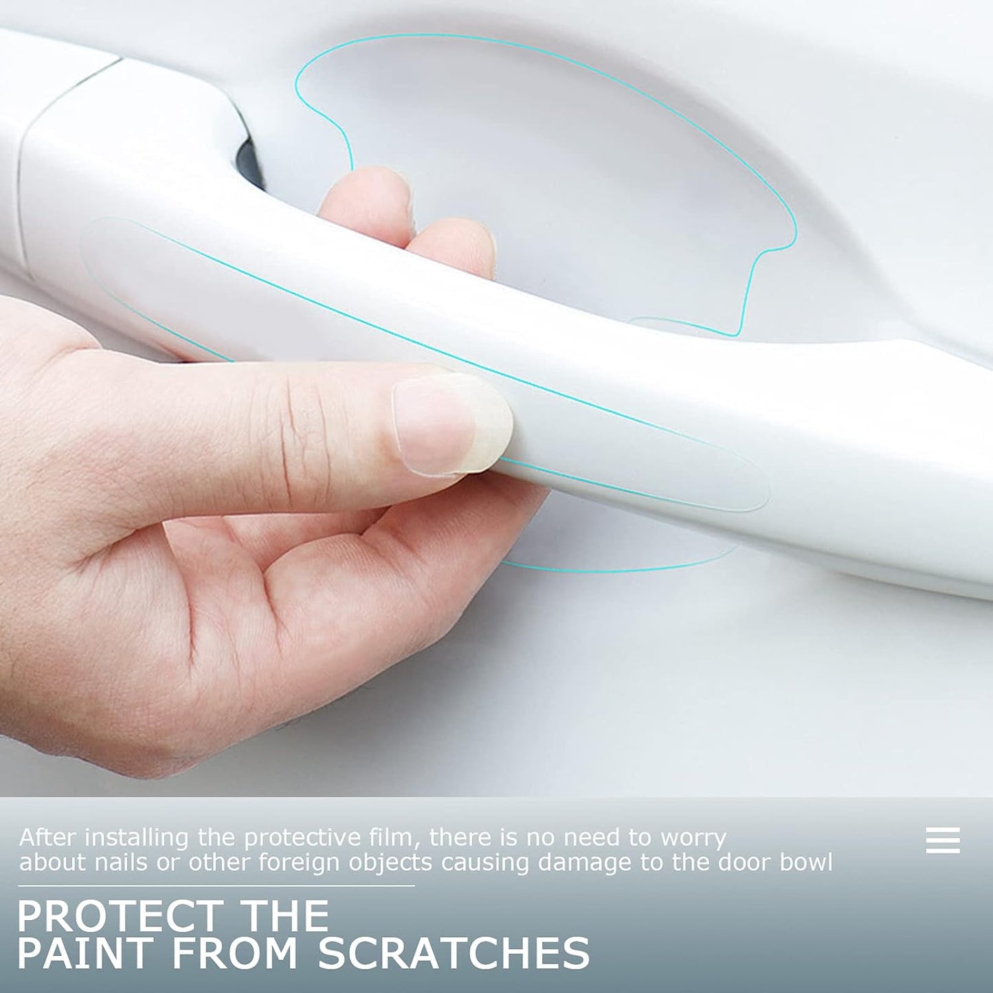 Car Door Handle Protective Sticker(8 pcs)