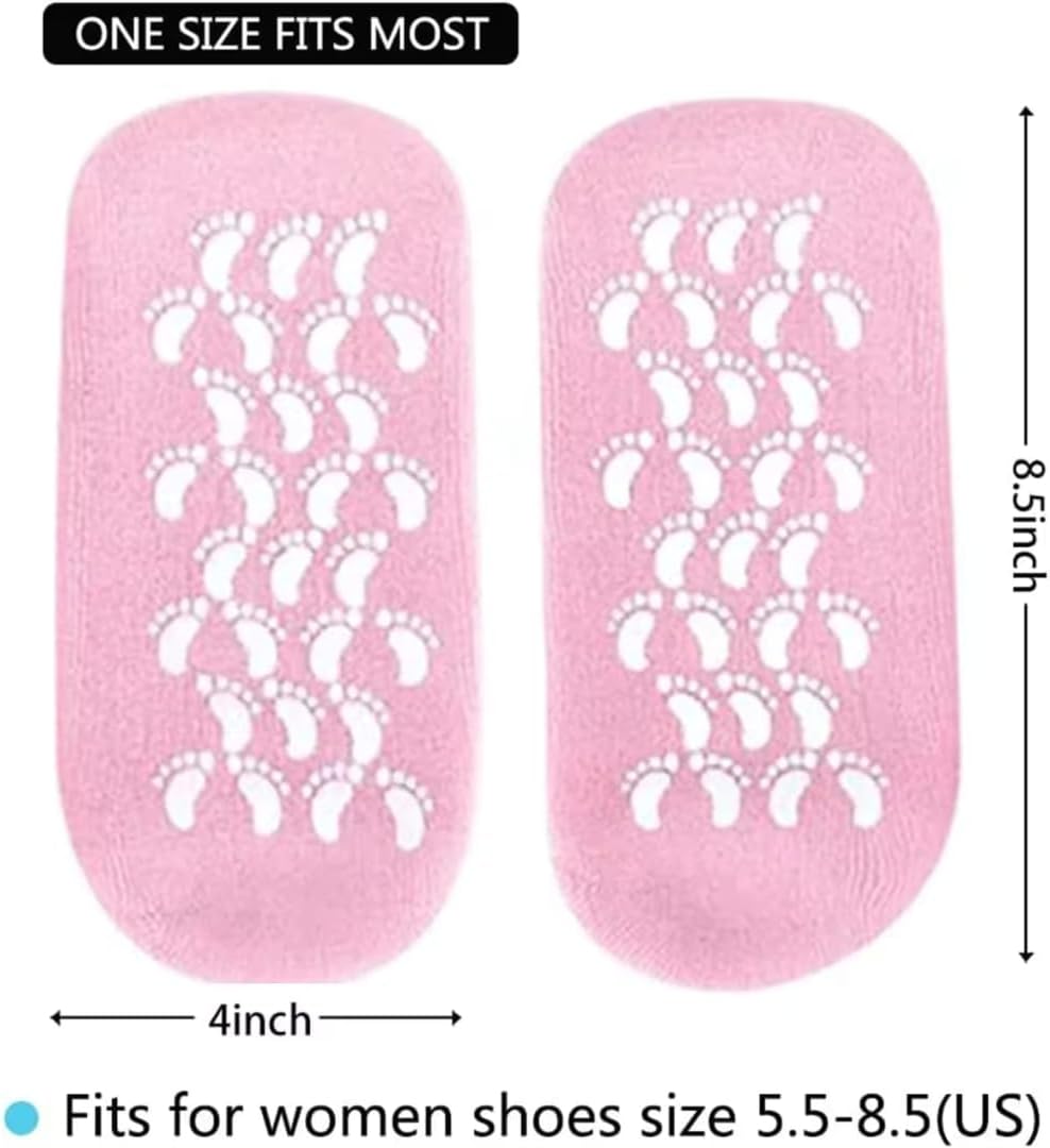 Silicon Moisturizer Gel Socks-3 Pairs