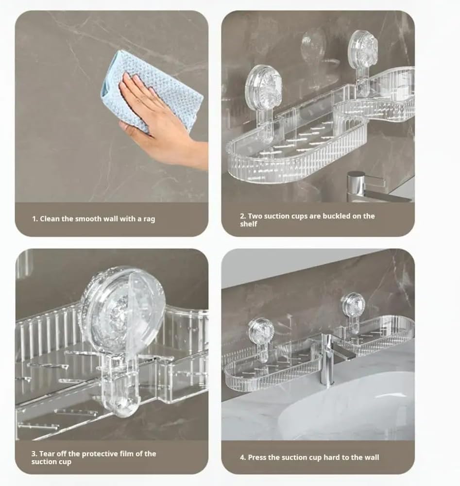 Suction Cup Faucet Shelf