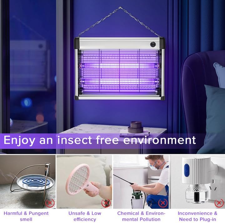 مصباح قاتل البعوض بالصدمات الكهربائية