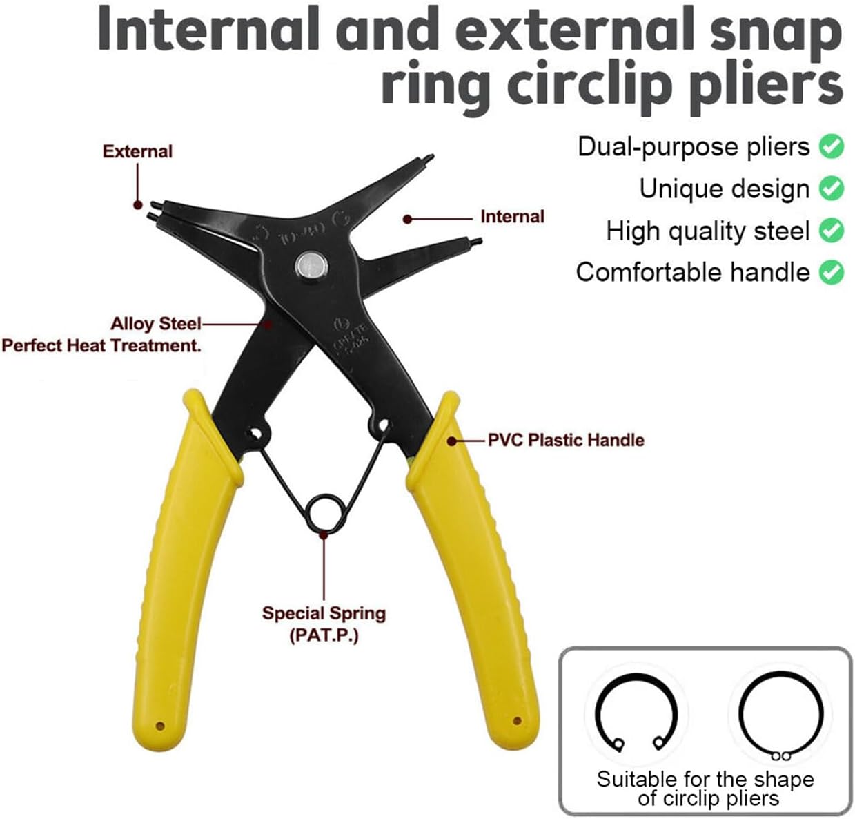 2 in 1 Snap Ring Pliers