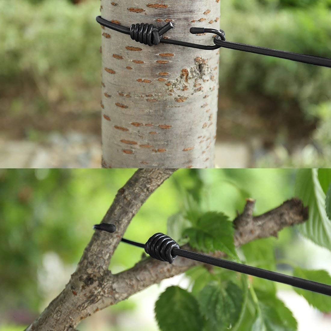 حبل غسيل قابل للسحب مع 12 مشبكًا بلاستيكيًا