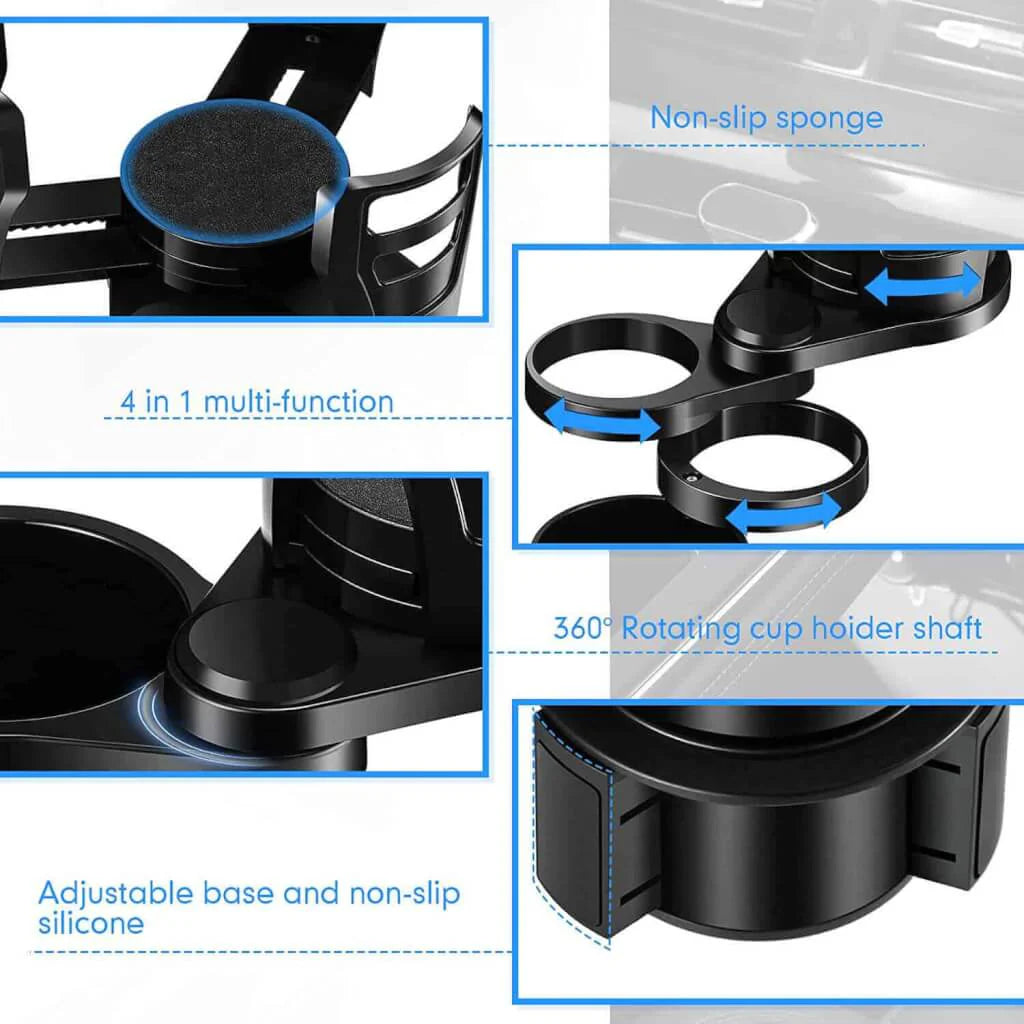 4-in-1 Adjustable Cars Drink Holder