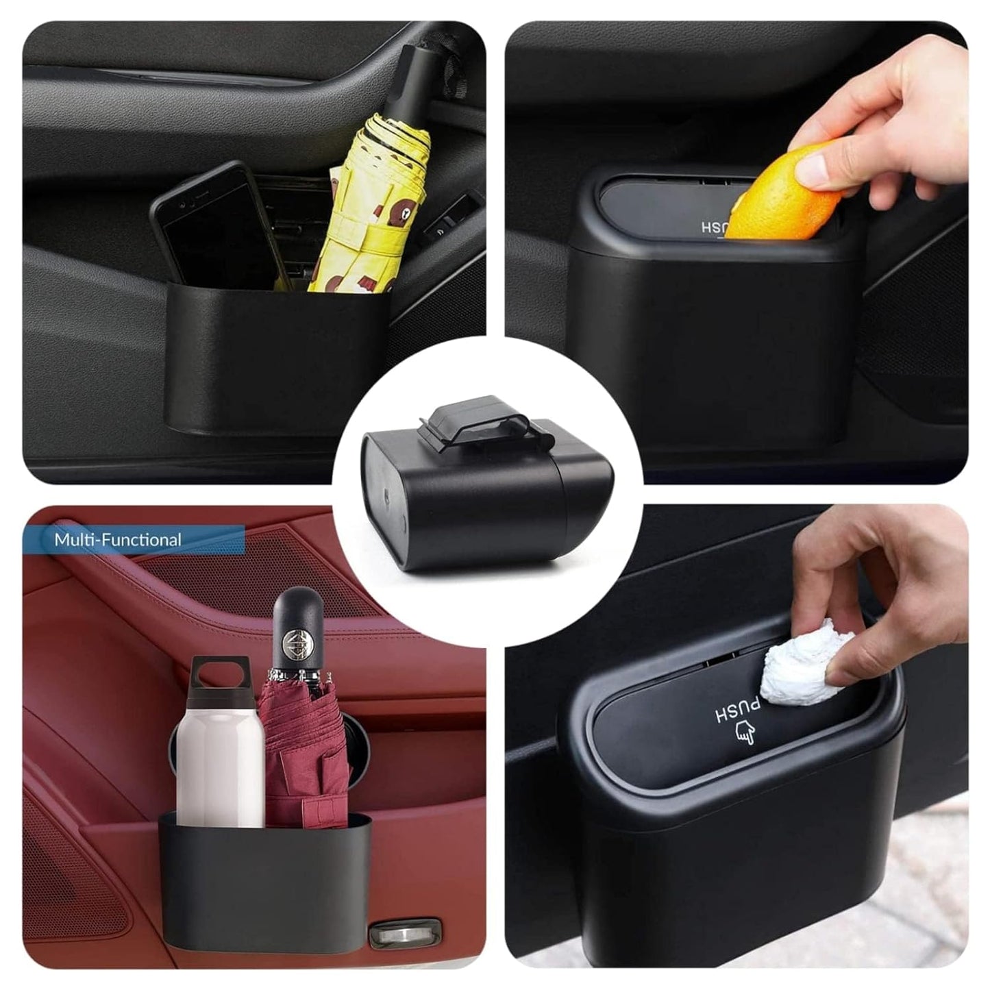 Car Trash Can with 2 Garbage bag rolls