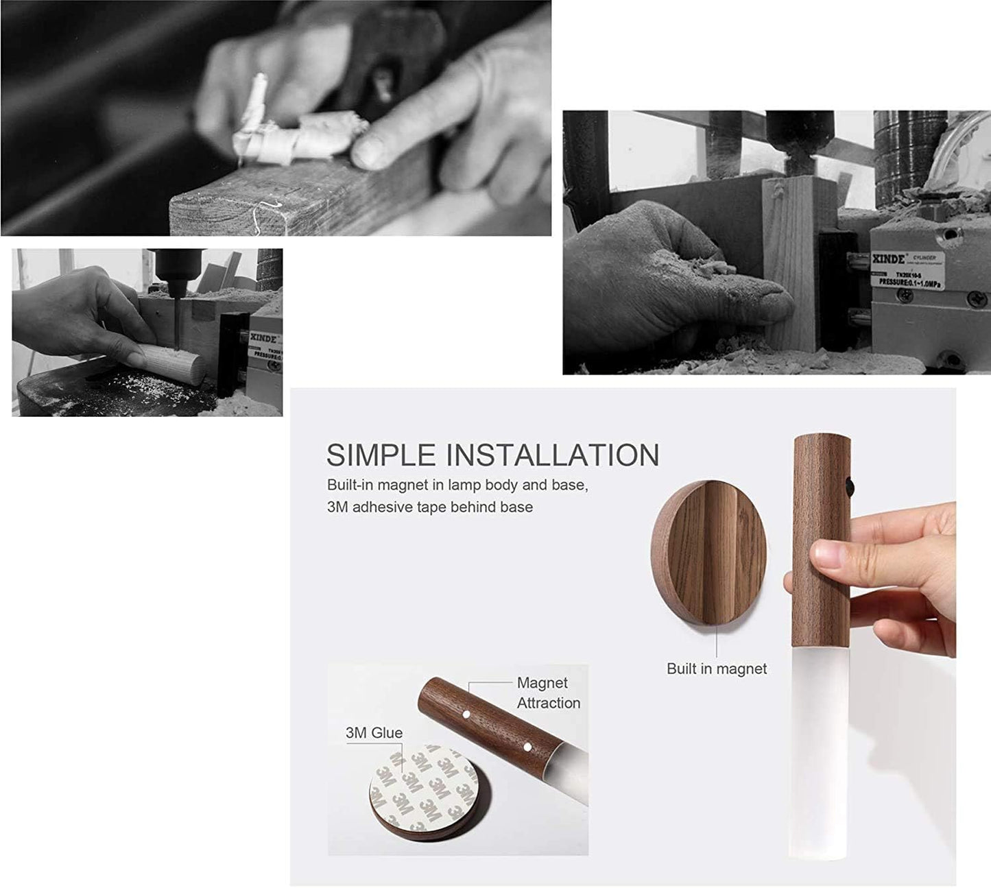 ضوء ذكي مع مستشعر الحركة