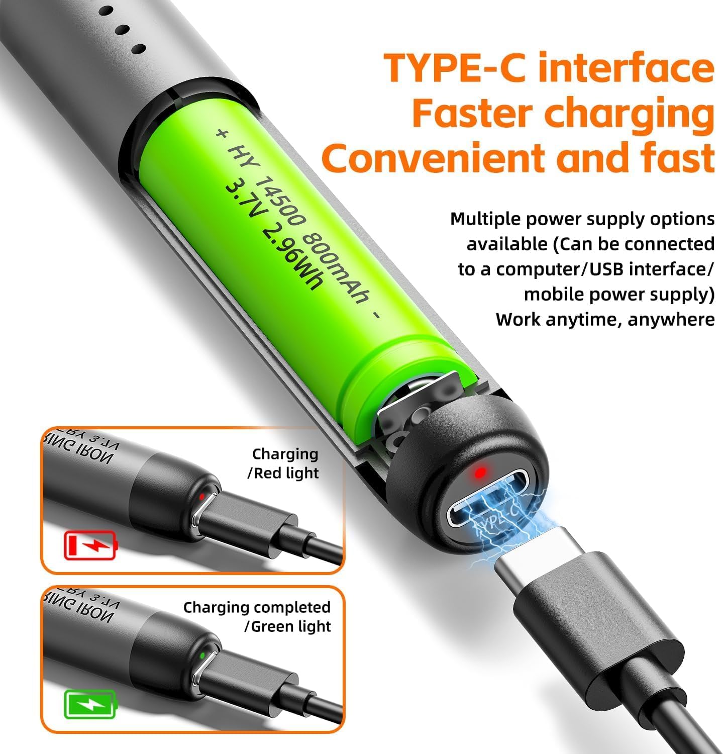 Rechargeable Soldering Iron Kit