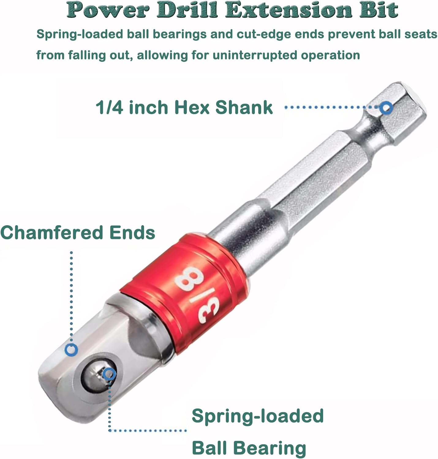 Universal Adjustable Socket Wrench with Adapter