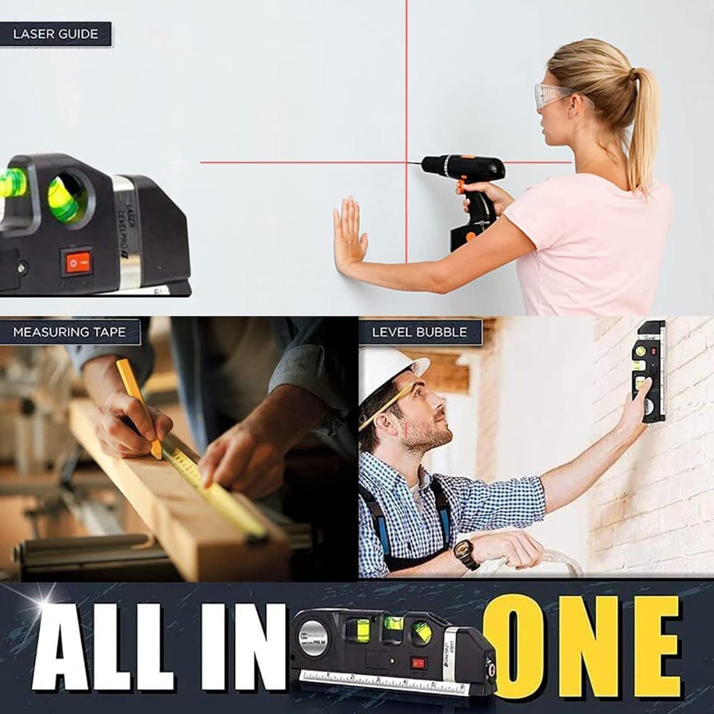 Multi-Purpose Laser Level Kit