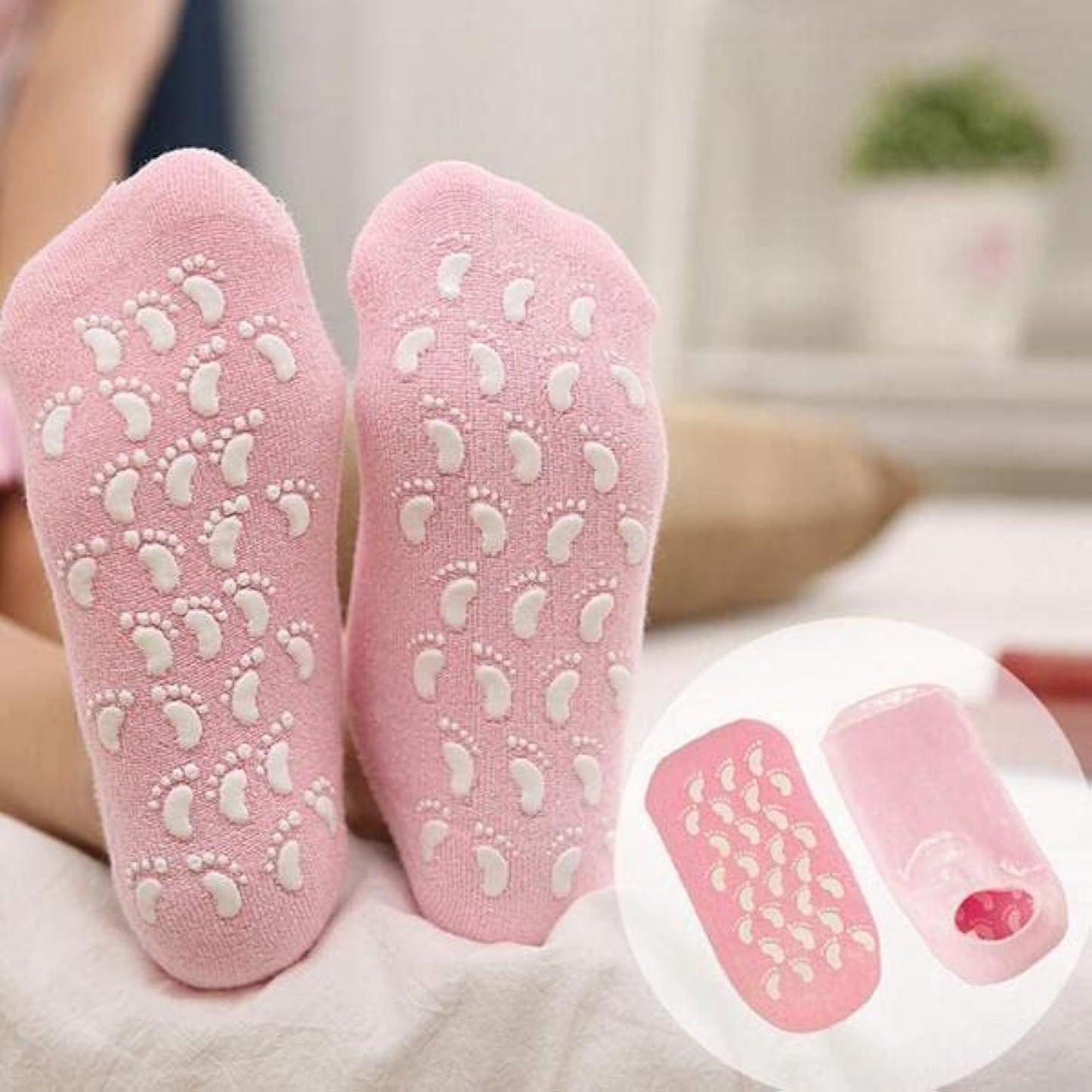 Silicon Moisturizer Gel Socks-3 Pairs