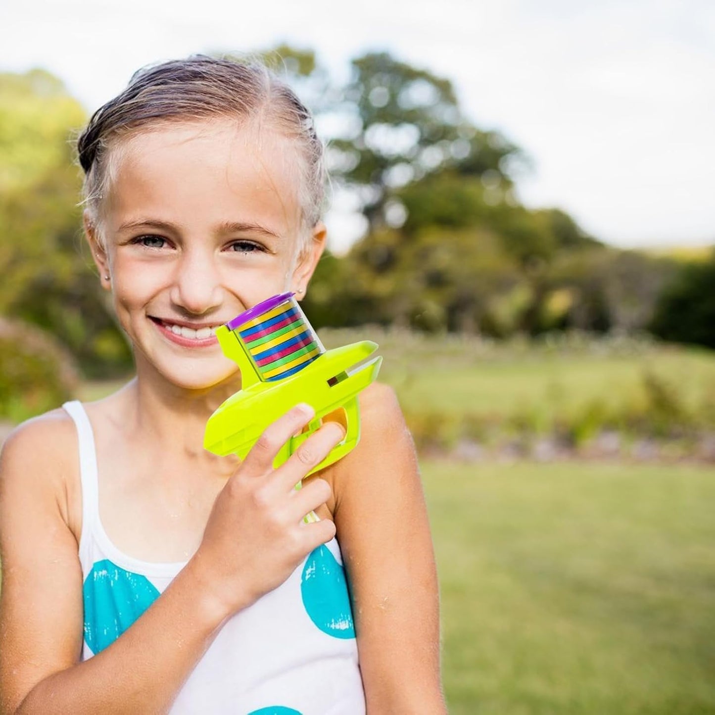 لعبة إطلاق أقراص رغوية ملونة (قطعتان)