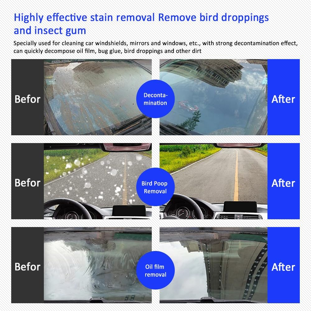 Car Windshield Glass Concentrated Washer Tablets(50 Pcs)