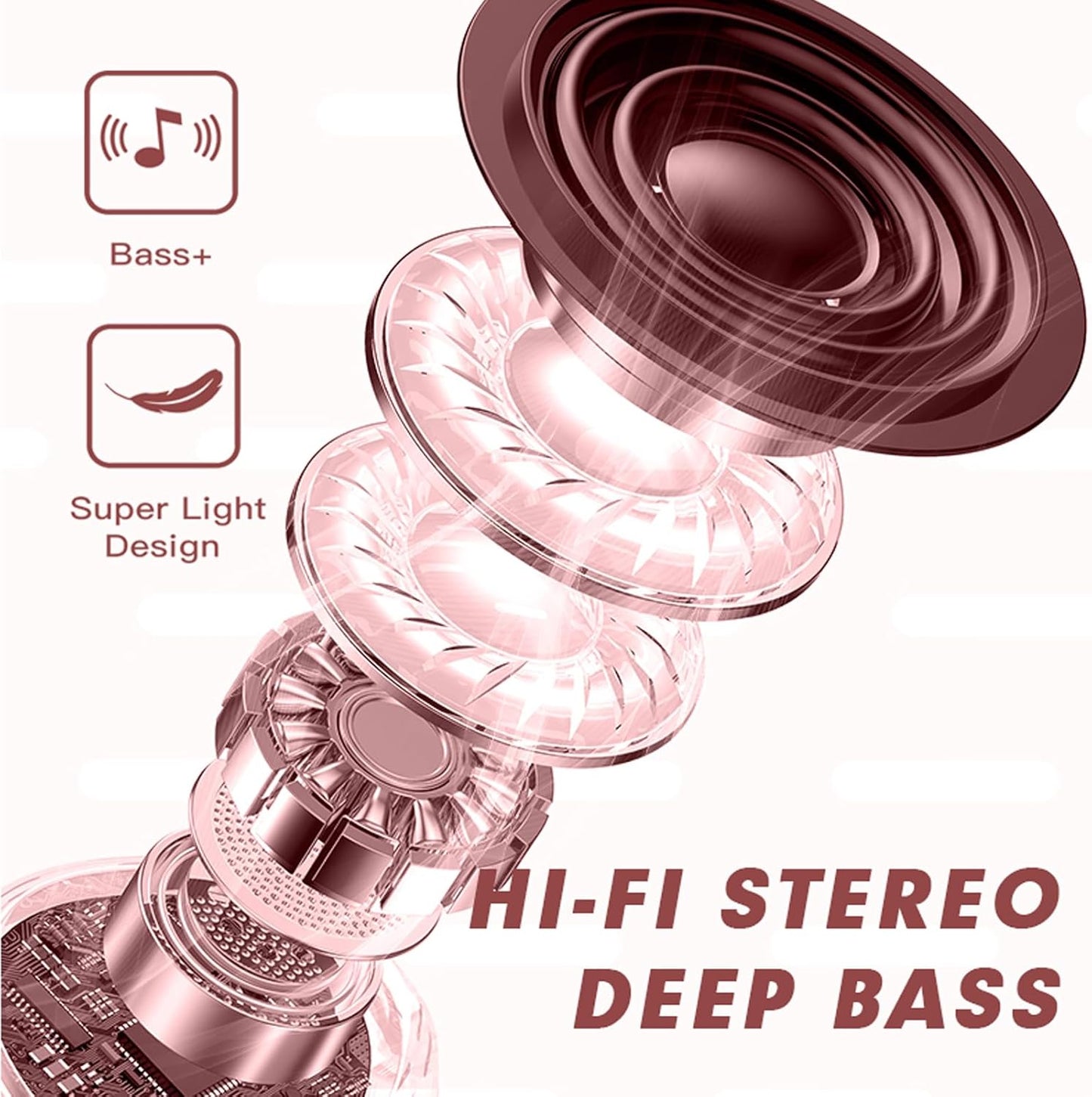 سماعات أذن لاسلكية على شكل قلب