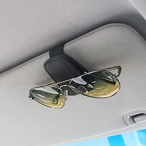 Leather Car Sun Glasses Clip