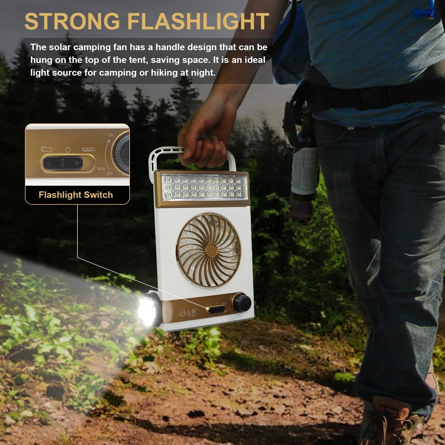 مروحة ضوء شمسية