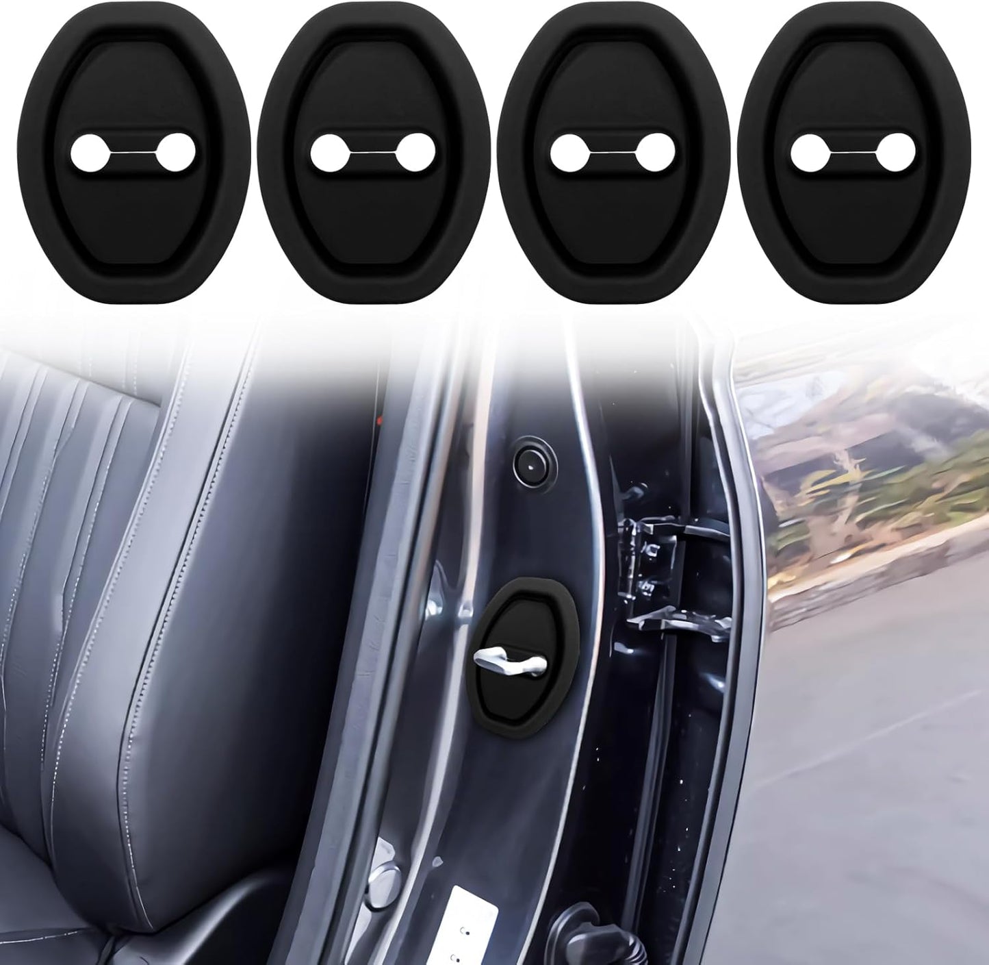 Silicone Car Door Lock Cover(4pcs)