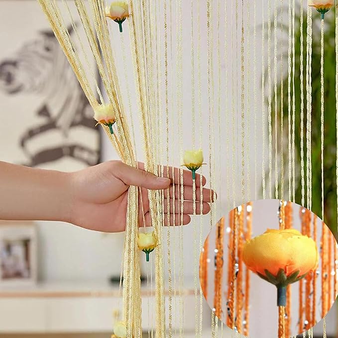 ستارة باب من خيوط الورد