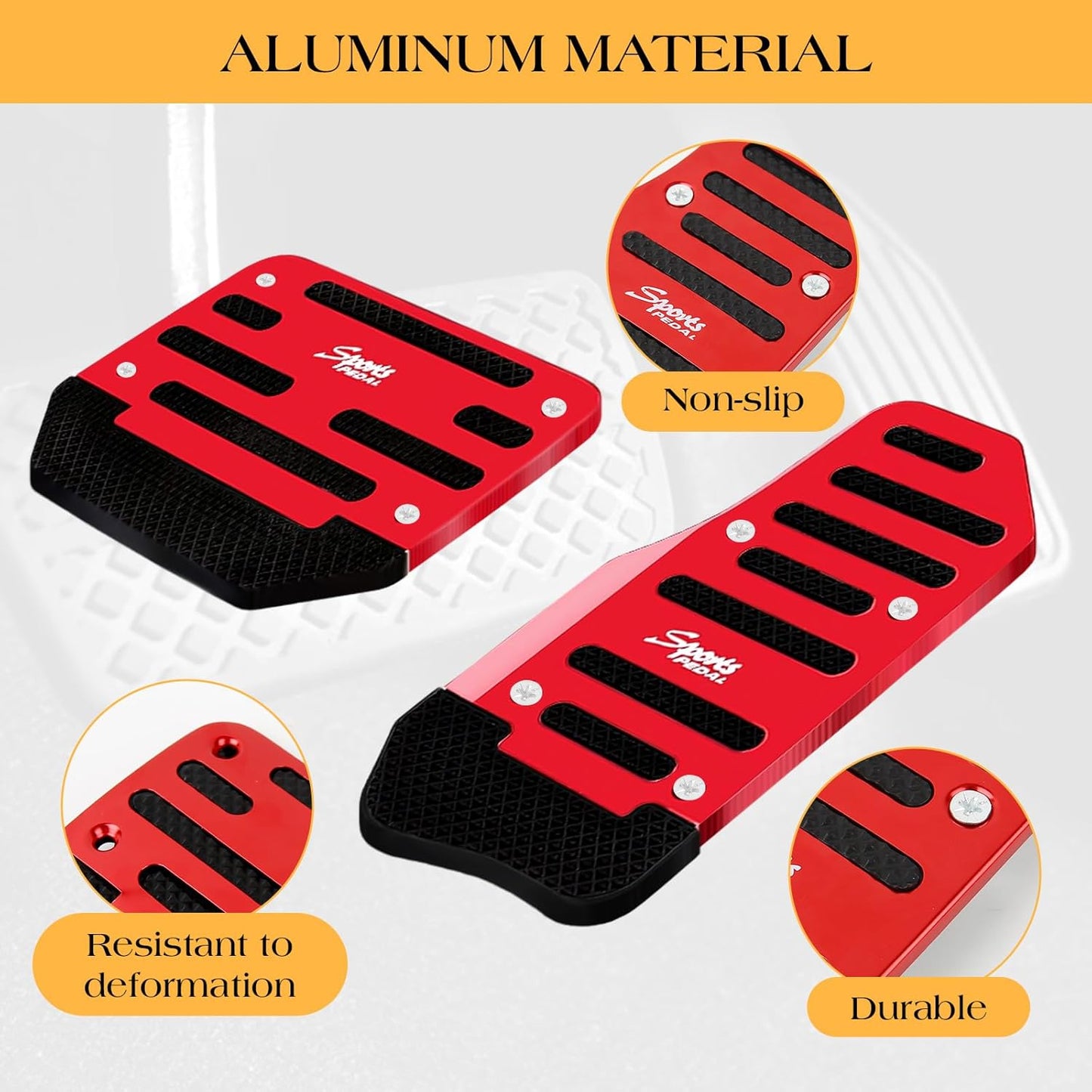 Non-Slip Car Pedal Pads Set(2 pcs)