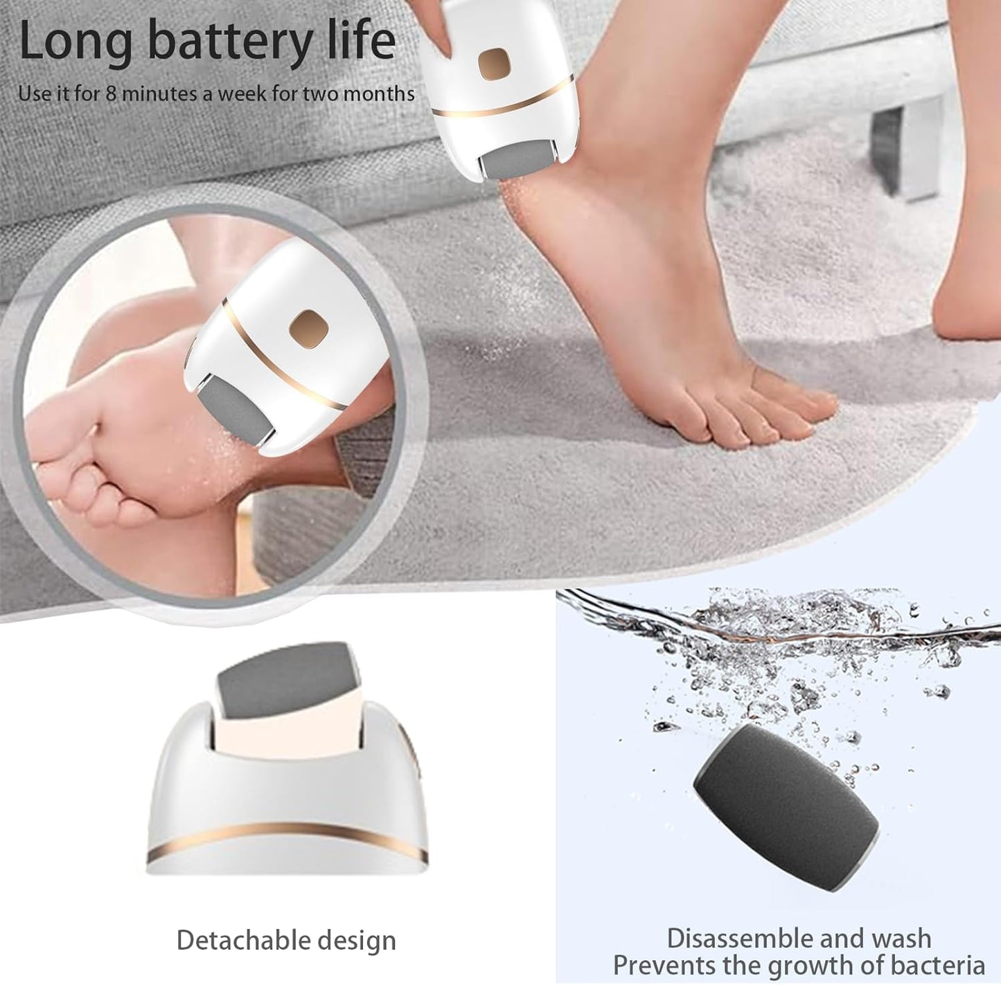 Rechargeable Electric Foot Grinder