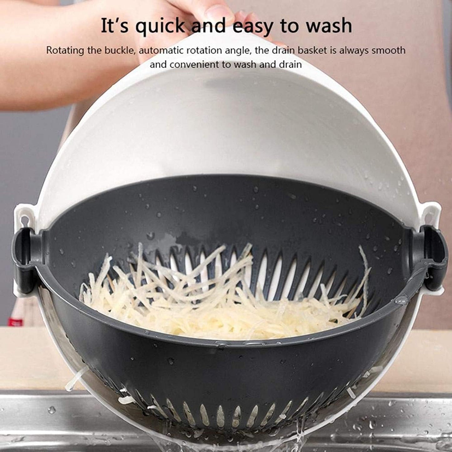 قطاعة ومصفاة خضراوات متعددة الوظائف