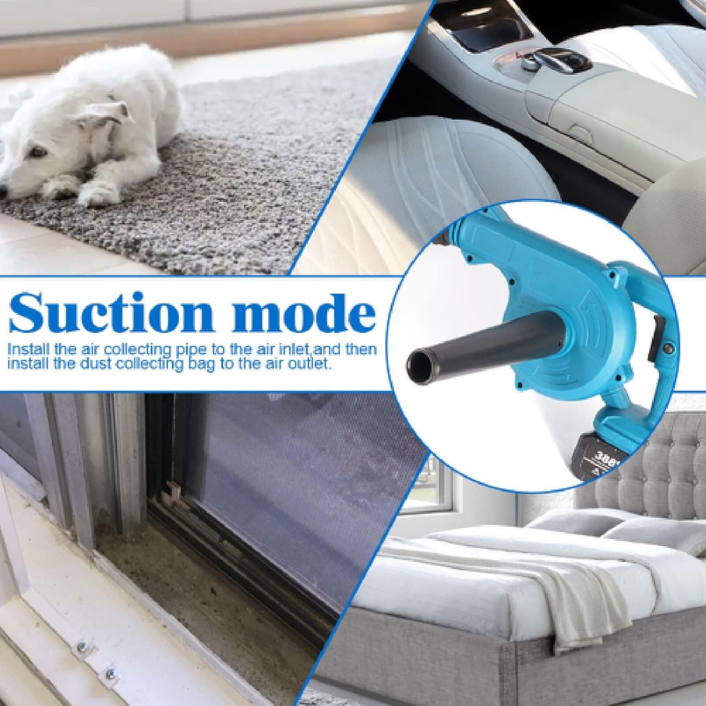 2 in 1 Chargeable Blower and Vacuum