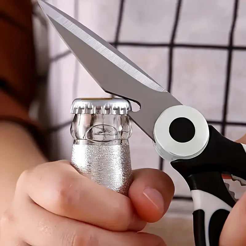 مقص مطبخ متعدد الوظائف من الفولاذ المقاوم للصدأ