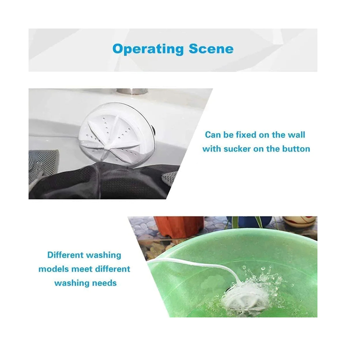 2 in 1 Mini Portable Washing Machine