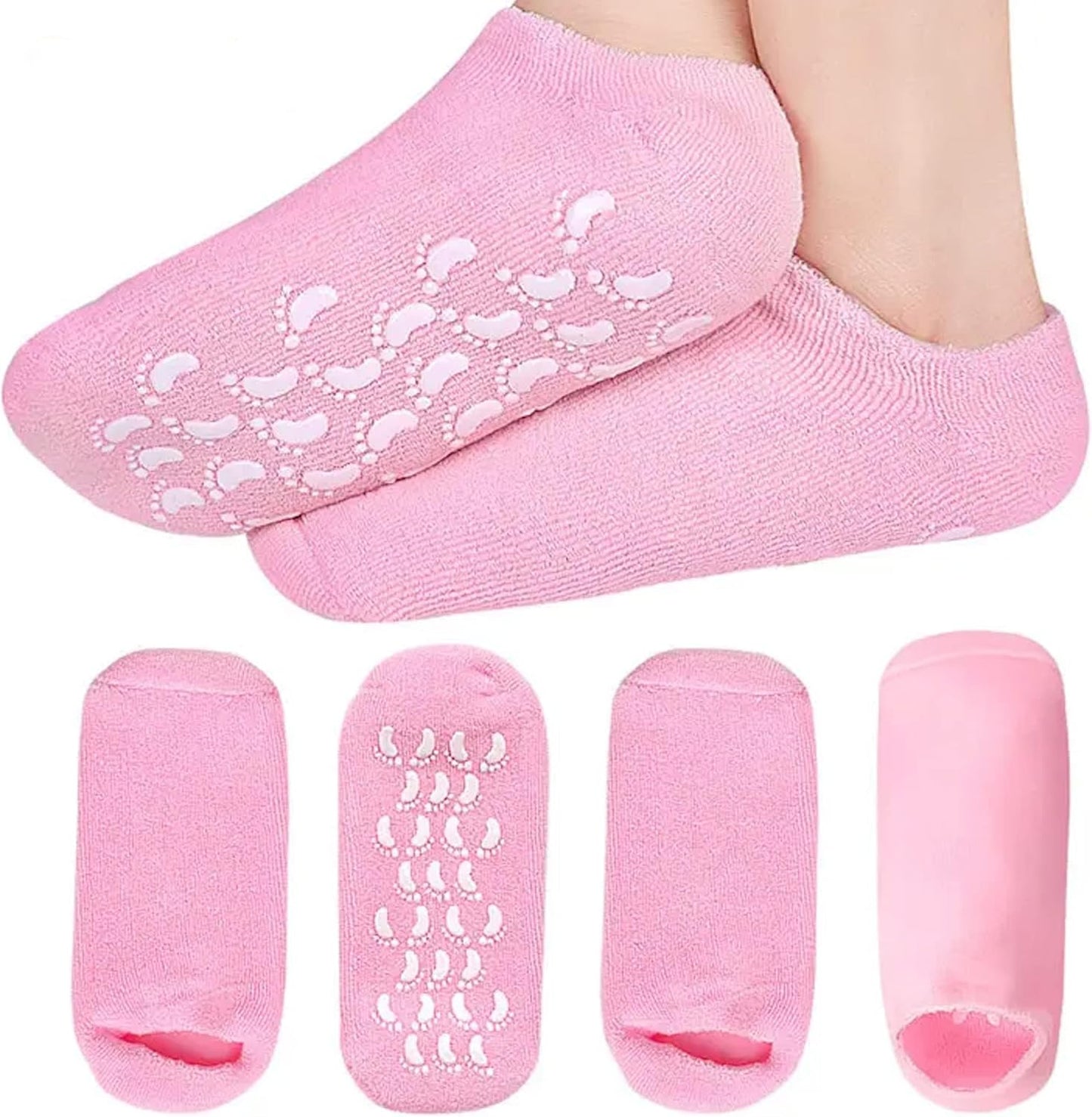 Silicon Moisturizer Gel Socks-3 Pairs