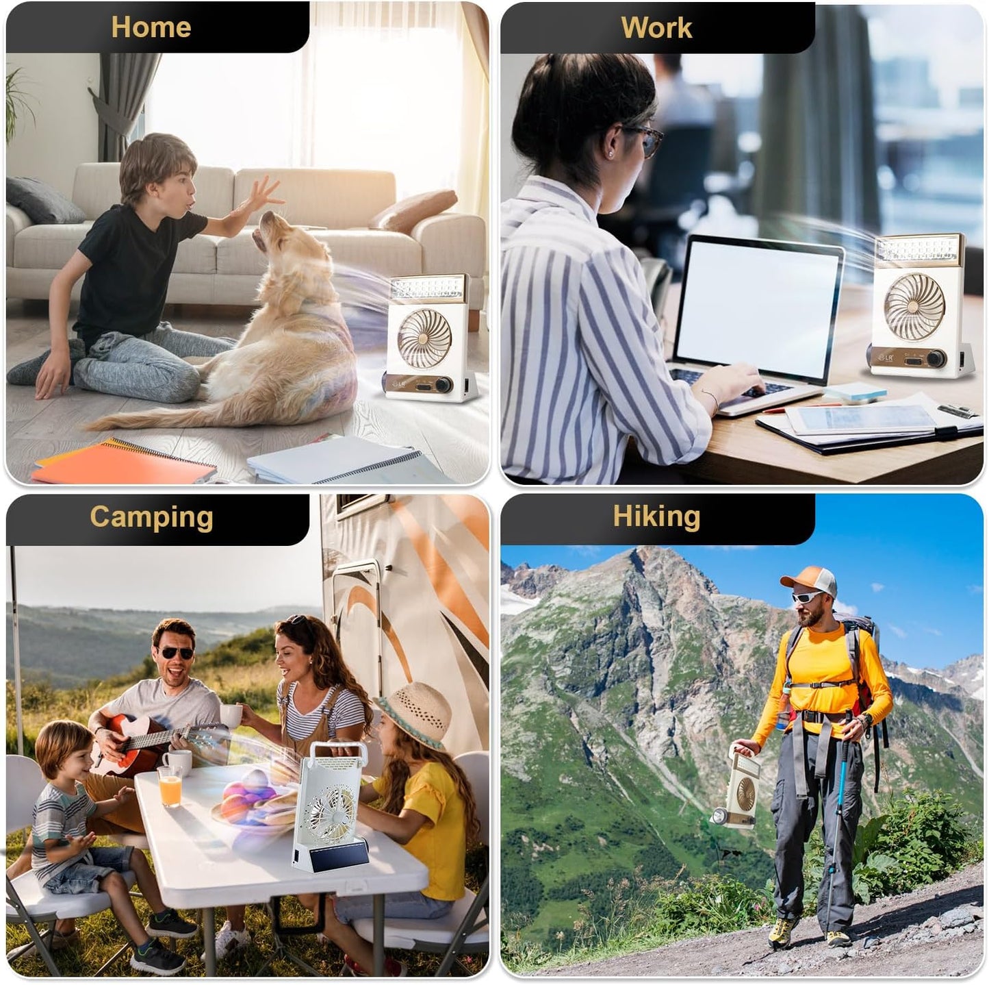 مروحة ضوء شمسية