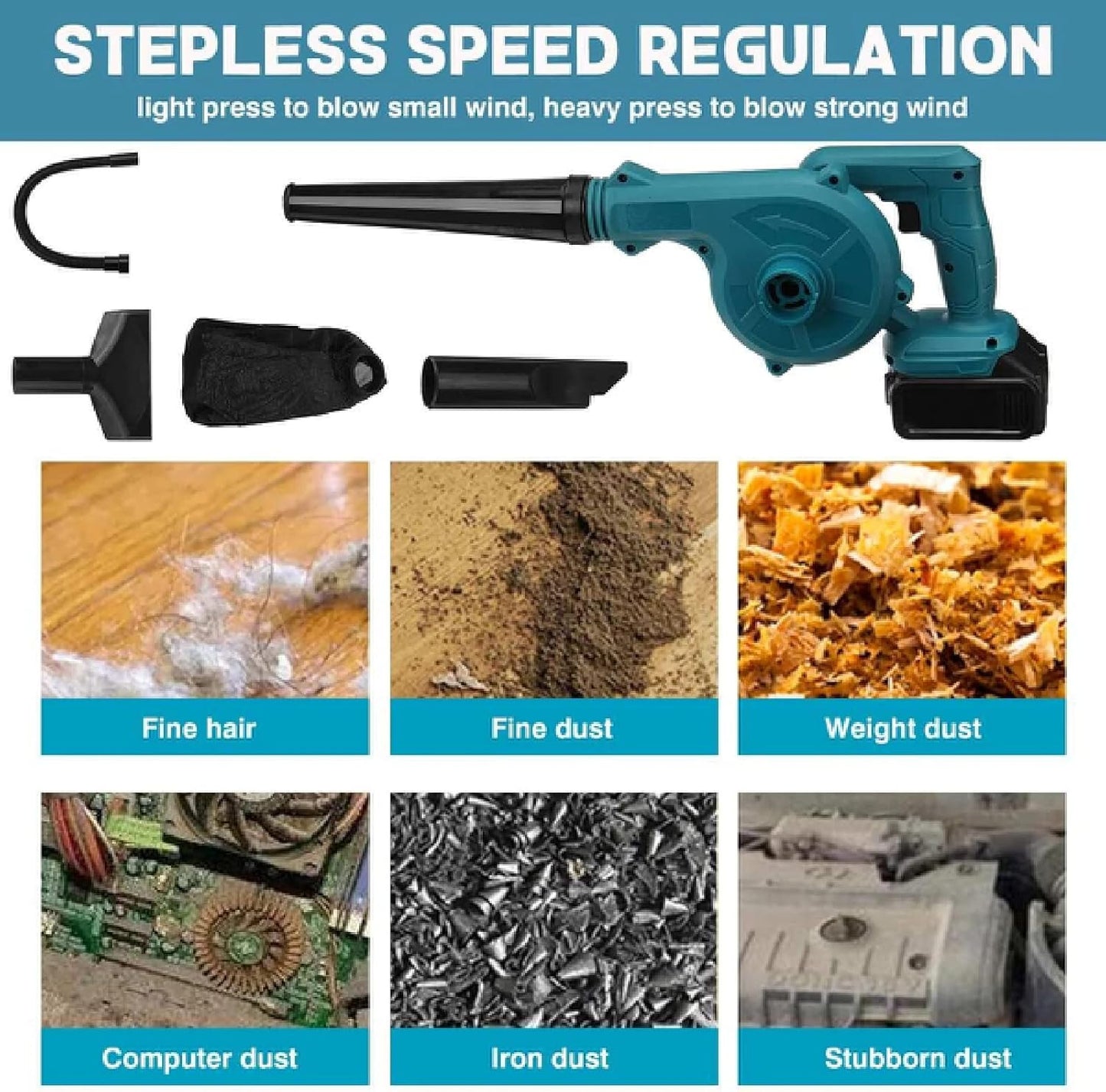 2 in 1 Chargeable Blower and Vacuum