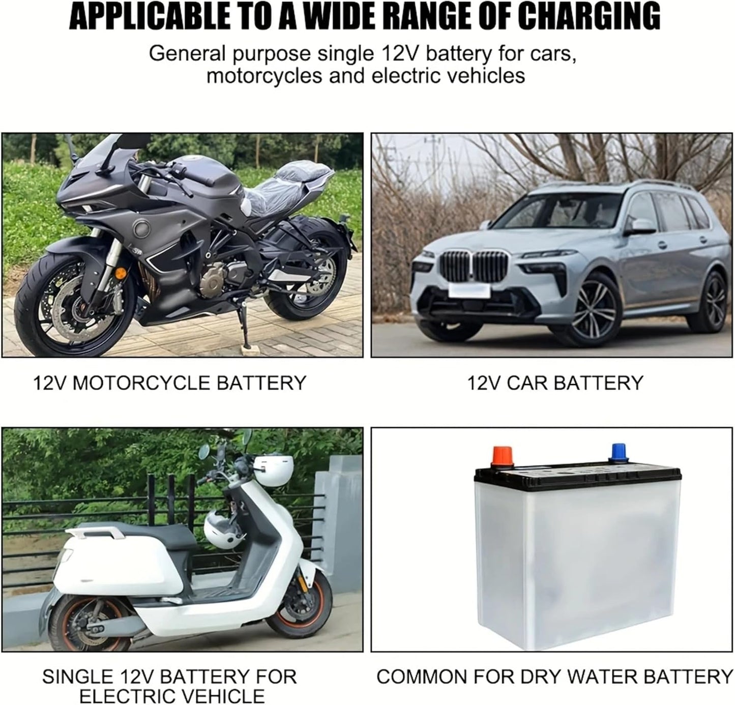 Automatic 12V 2A Car Battery Charger