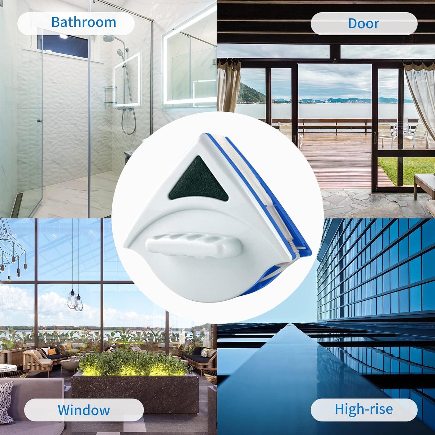 Double side Magnetic Glass Wiper Window Cleaner