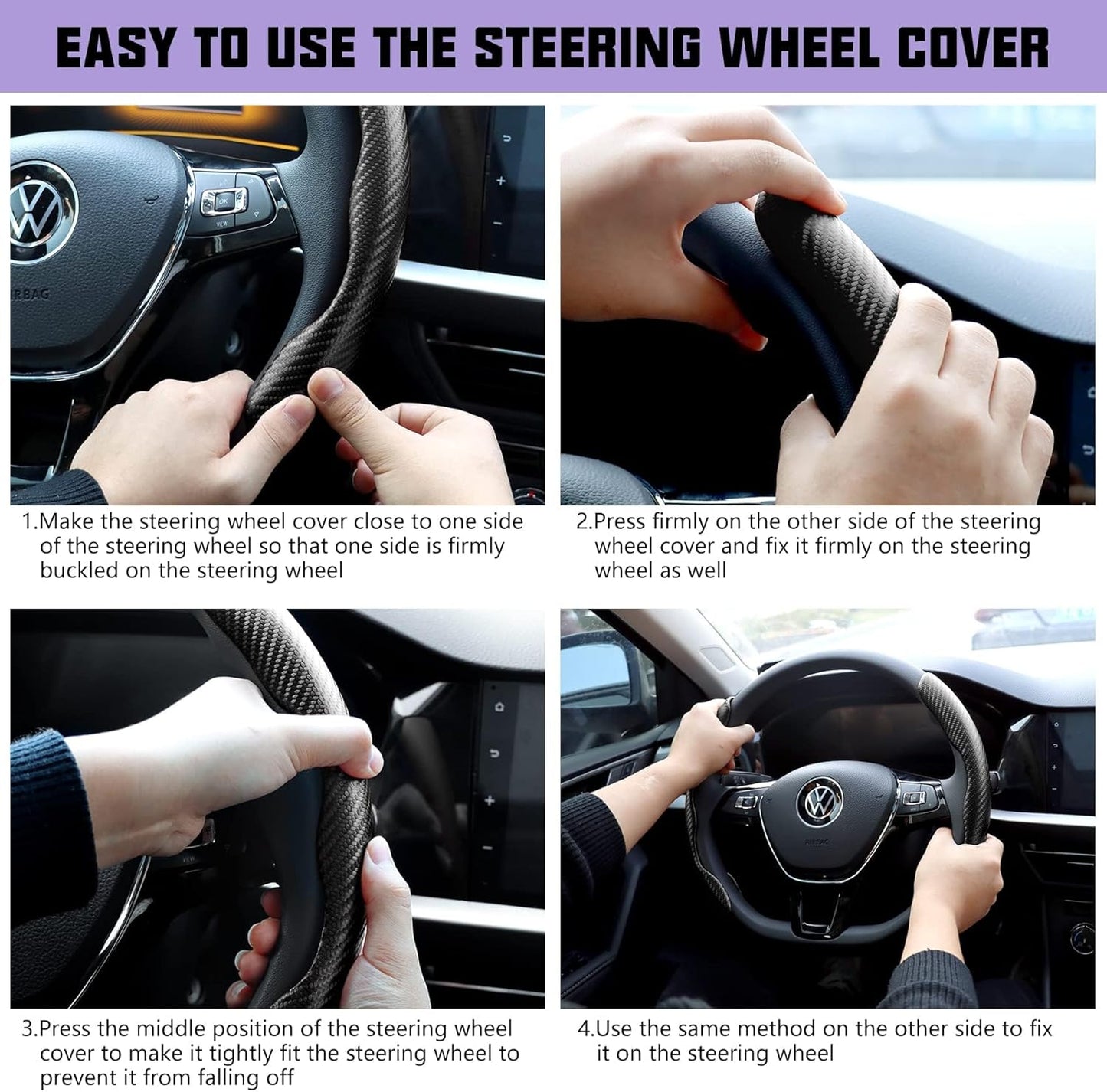 Anti-Slip Car Steering Wheel Cover